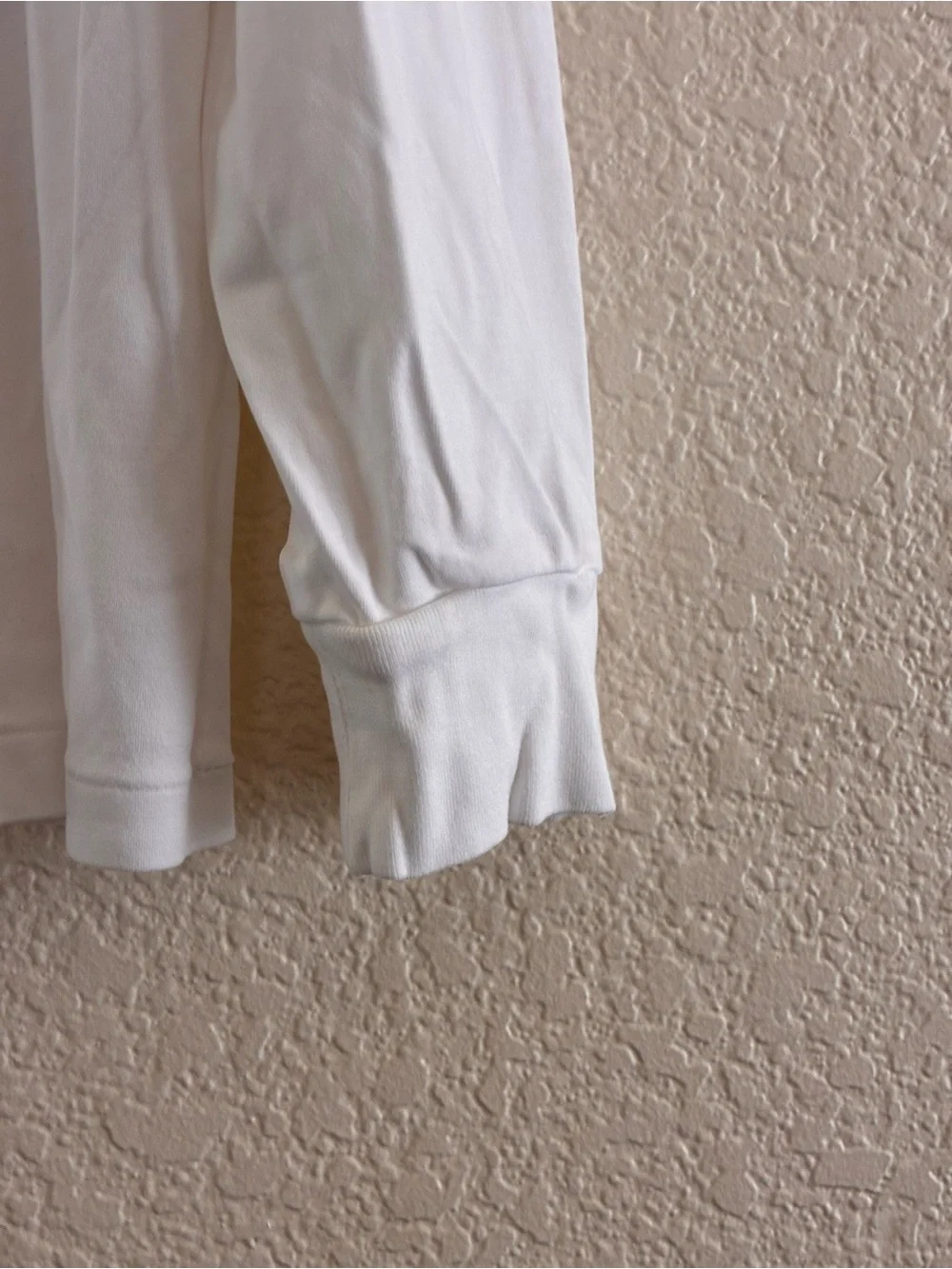 Polo Ralph Lauren | like new white cotton crew neck long sleeve emblem t-shirt